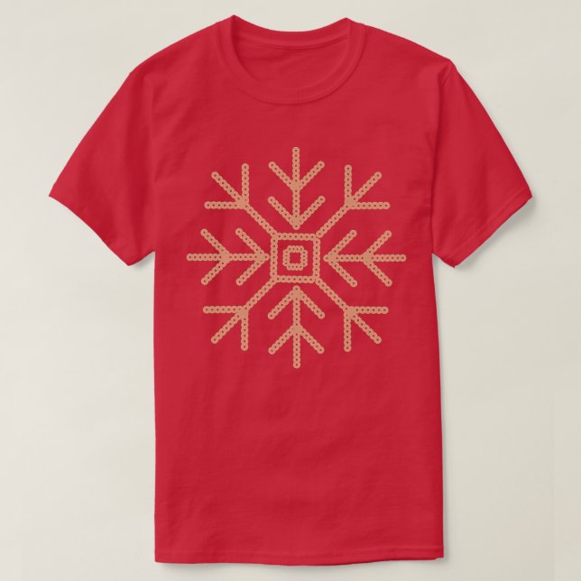 Helg  Glittrande Snöflinga  T Shirt (Design framsida)