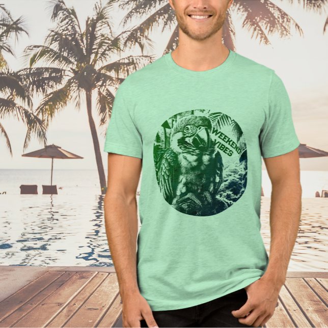 Helg Grönt Graphic T-Shirt Tri-Blend Shirt (Skapare uppladdad)