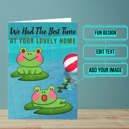 Helg Håll dig till Frog Design Tack Kort