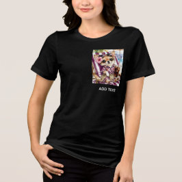 Helg hona Chihuahua Strand Avkoppling (Plommon) T Shirt