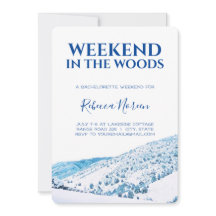 Helg i inbjudan till Skogen Bachelorette-partiet