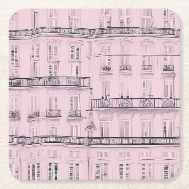 Helg i Paris Underlägg Papper Kvadrat (Framsidan)