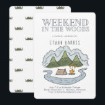 Helg i skogen | Spennarsemester Inbjudningar<br><div class="desc">Berg är fulla av robust och nyckfull charm - garanterat en WOW-upplevelse för dina gäster! Enkla skissillustrationer gör dessa minimalistiska designs helt fantastiska. Dessa designs kan anpassas för ditt speciella tillfälle och är perfekta för baby shower,  bröllopsfest,  förlovningsfest,  födelsedagsfest och många fler speciella tillfällen.</div>