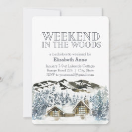 HELG i SKOGEN | Vinterpartsinbjudan Inbjudningar