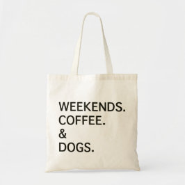 Helg kaffe Hundar Tygkasse