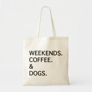 Helg kaffe Hundar Tygkasse