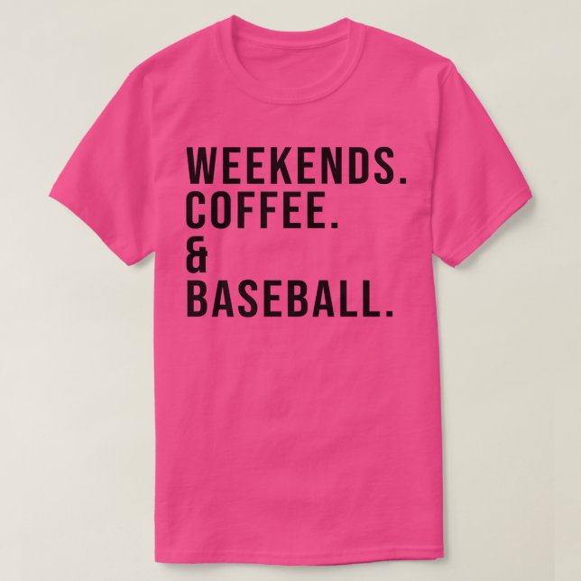 Helg kaffe och baskaffe Älskare Baseball M T Shirt (Design framsida)