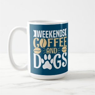 Helg kaffe och Hundar Kaffemugg