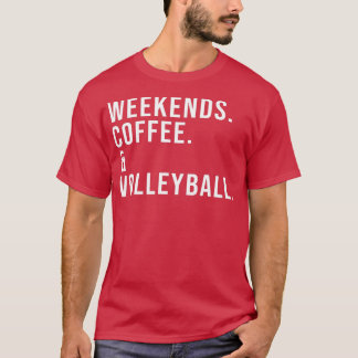 Helg-kaffe Volleyball Roligt Volleyball Mamma mot T Shirt
