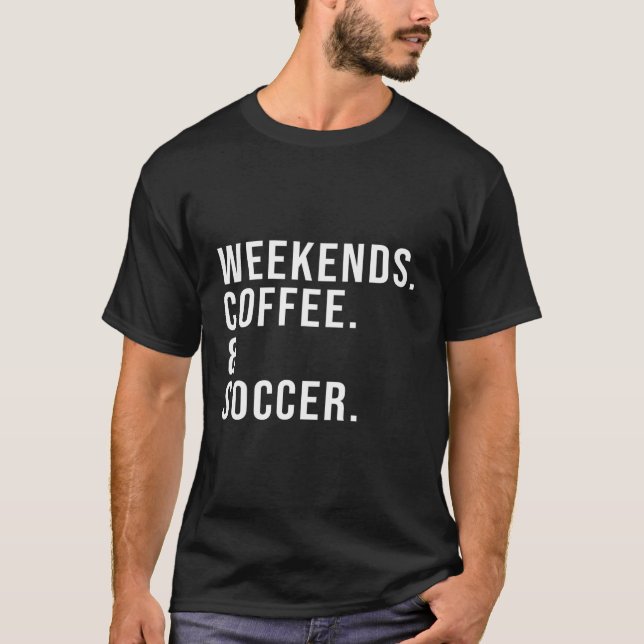 Helg-kaffesockare Mors dag-fotboll Mamma T Shirt (Framsida)