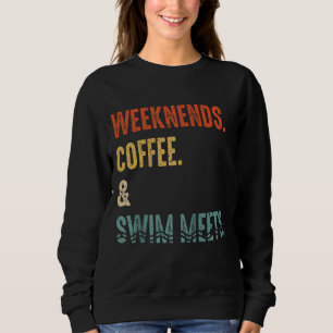 Helg-kaffets Simma uppfyller Retro Drink Coffee Sw T Shirt