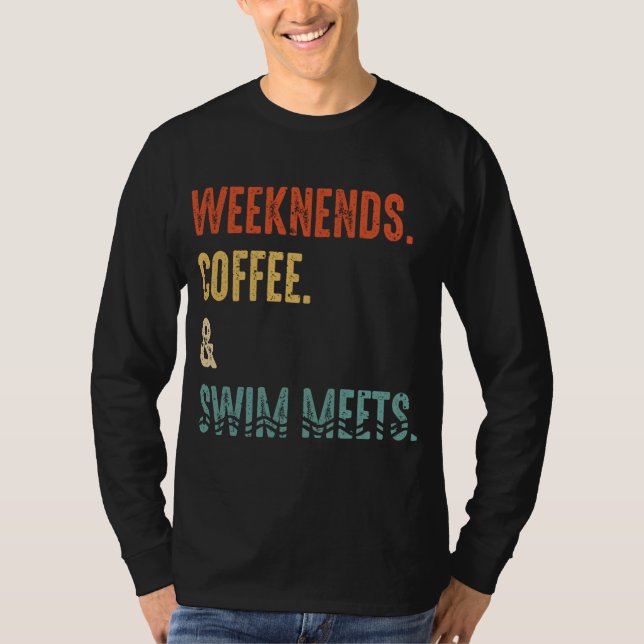 Helg-kaffets Simma uppfyller Retro Drink Coffee Sw T Shirt (Framsida)