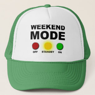 Helg Mode Funny Boll Cap Hat Party Truckerkeps
