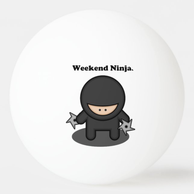 Helg Ninja Funny Cute Japan Tecknad Pingisboll (Framsidan)