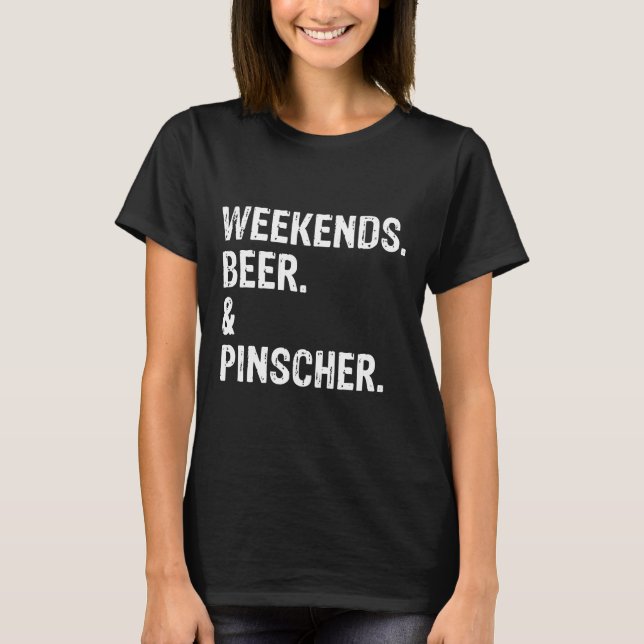 Helg öl och Doberman Pinscher-Coolan T Shirt (Framsida)