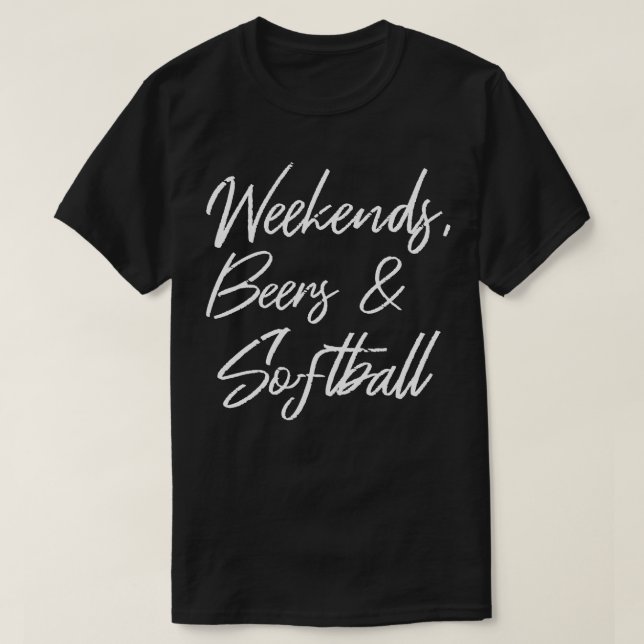 Helg Öl och Softball III 4 T Shirt (Design framsida)
