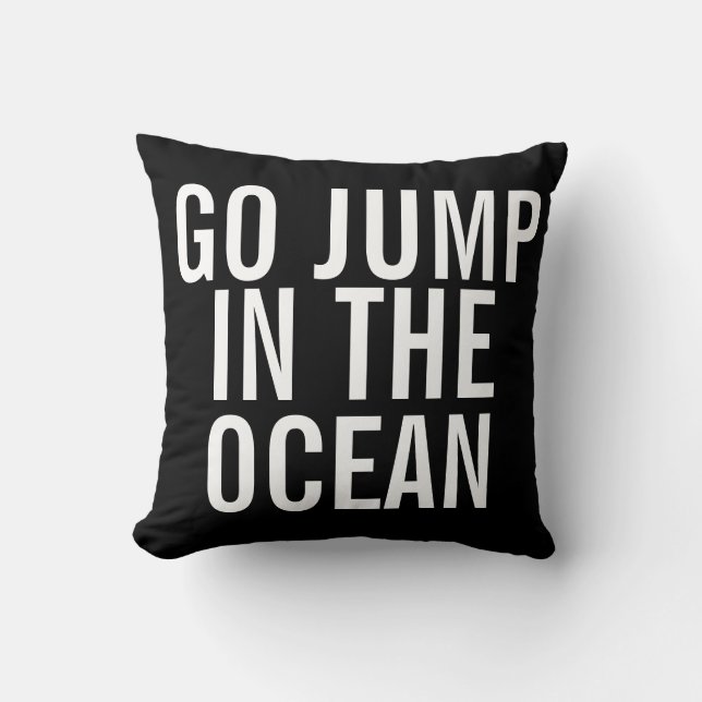 Helg Pillow - Gå jump i OCEAN Kudde (Framsida)