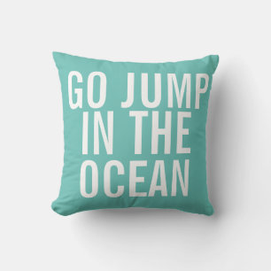 Helg Pillow - Gå jump i OCEAN-kudden Kudde