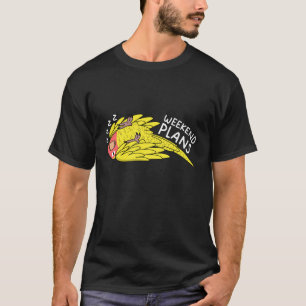 Helg Plans Parrot I Sleeping Peach face Lutino T Shirt