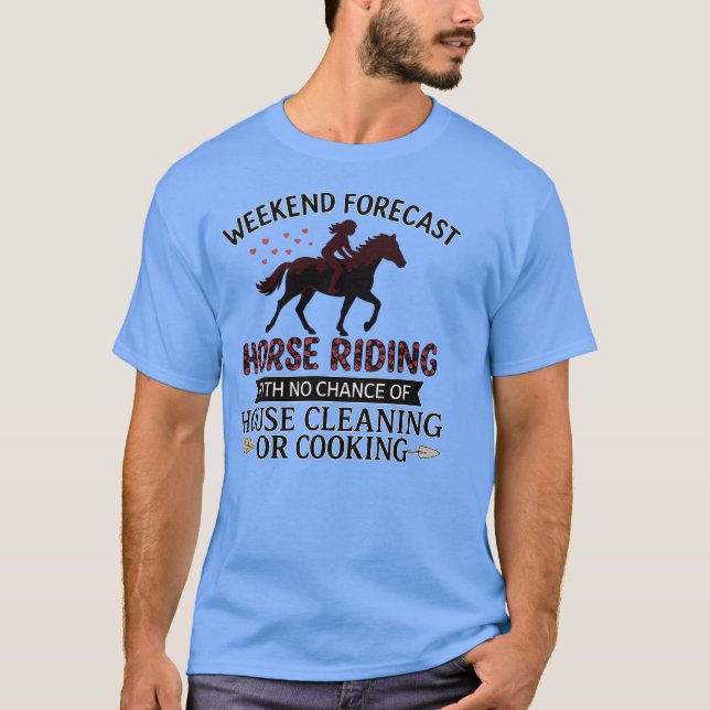 HELG PROECAST HORSE RIDING UTAN CHANS FÖR HO T SHIRT (Framsida)