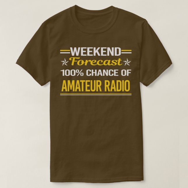 Helg prognos 100 Amateur Radio Ham Radio T Shirt (Design framsida)