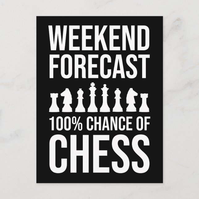 Helg-prognos - 100 % chans of Chess Vykort (Framsida)