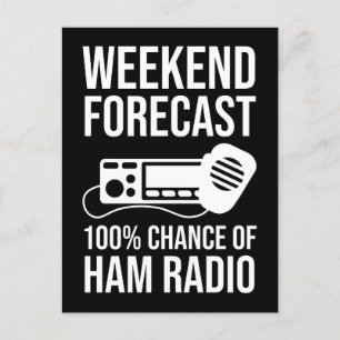 Helg-prognos - 100 % chans till ham-radio vykort