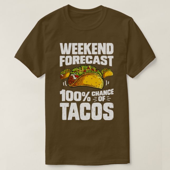 Helg prognos 100 procent Tacos Cinco De Mayo M T Shirt (Design framsida)