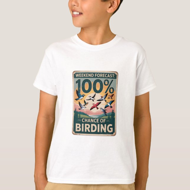 Helg-prognos: 100 procents fågelchans - Vintage T Shirt (Framsida)