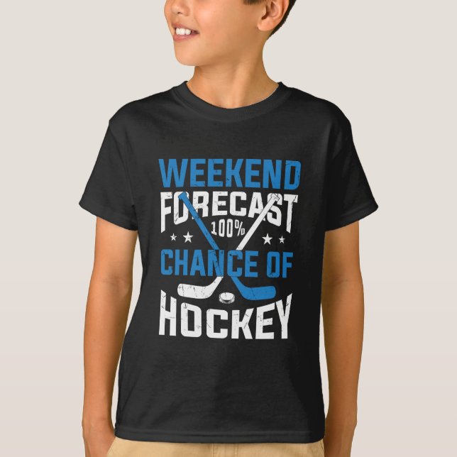Helg prognos 100 procents hockey t shirt (Framsida)