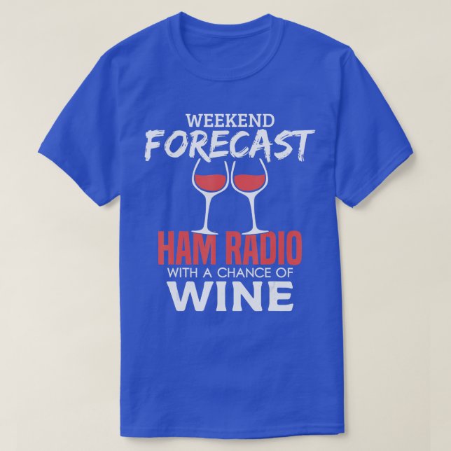 Helg-prognos, bärare av ham-radiooperatör, ammateu t shirt (Design framsida)