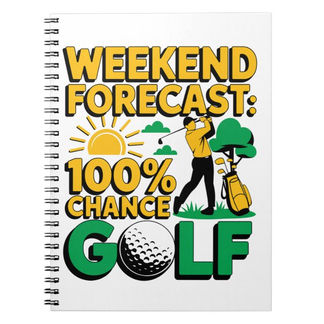 Helg prognos för 100 % av Golfprognosen Anteckningsbok (Framsidan)