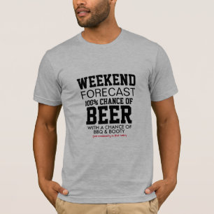 Helg prognosbyte - 100 % chans till öl och BBQ T Shirt