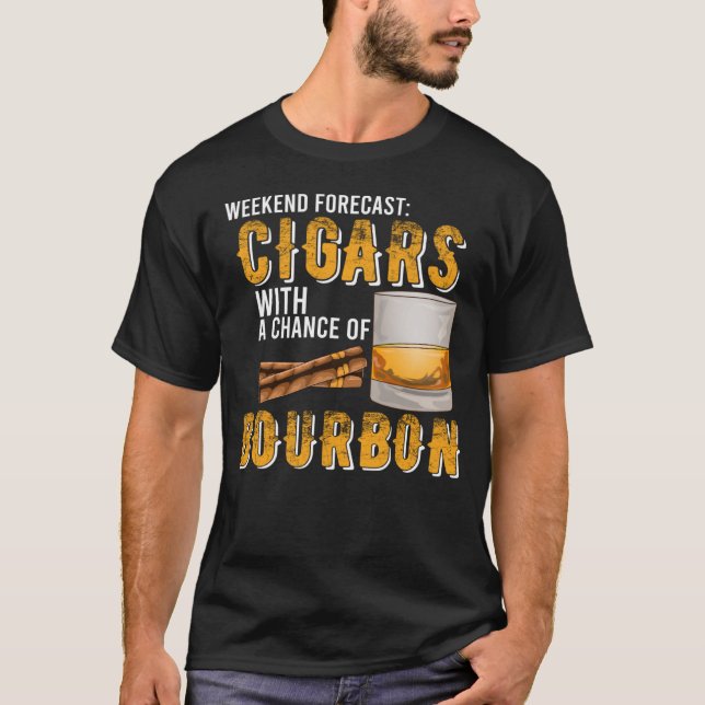 Helg prognoscigarrer med Bourbon Me-frid T Shirt (Framsida)