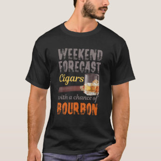 Helg prognoscigarrer och Bourbon Scotch Whiskey T Shirt