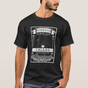 Helg prognoscigarrer och Bourbon Scotch Whiskey T Shirt