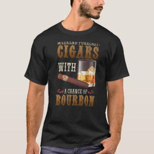 Helg prognoscigarrer och Bourbon Scotch Whiskey T Shirt