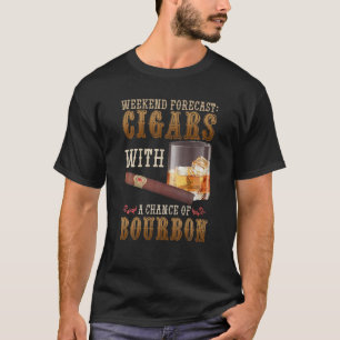 Helg prognoscigarrer och Bourbon Scotch Whiskey T Shirt