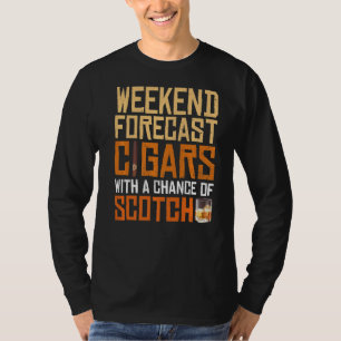 Helg prognoscigarrer och Scotch Whiskey Bourbon T Shirt