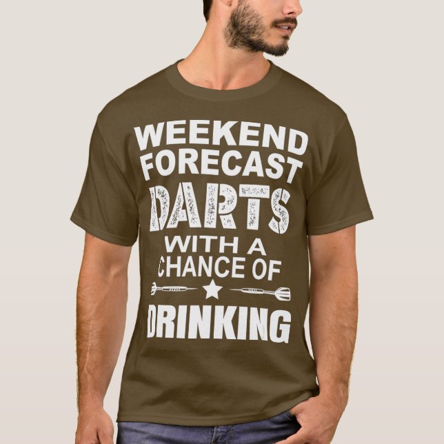 Helg prognosdagg med en dräneringsmöjlighet t shirt (Framsida)