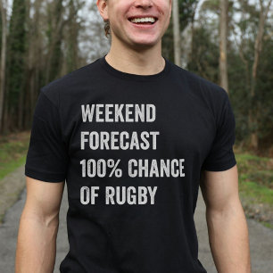 Helg-prognosprogrammet Funny Rugby Älskare T Shirt
