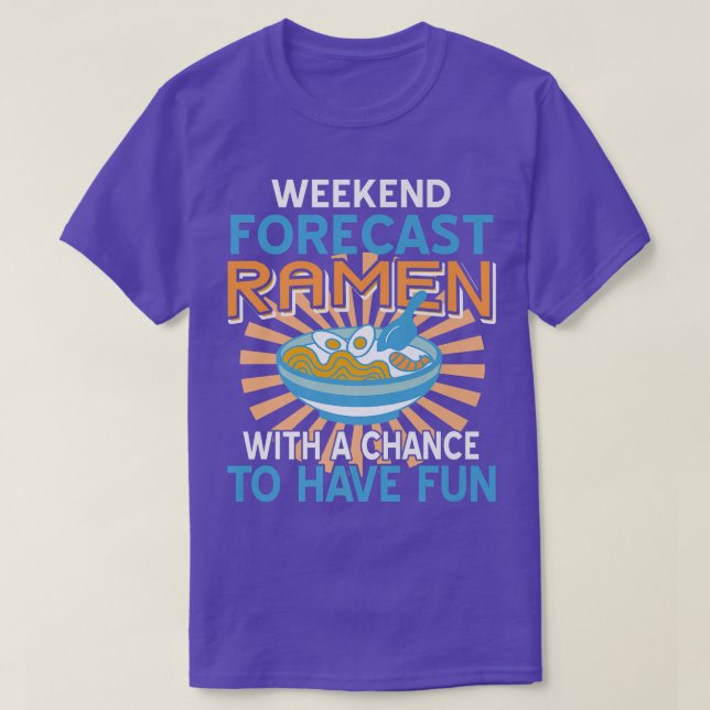 Helg prognosram med möjlighet till Roligt före T Shirt (Design framsida)
