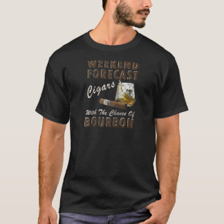 Helg prognosticerade cigarrer med Bourbon T-reglag T Shirt