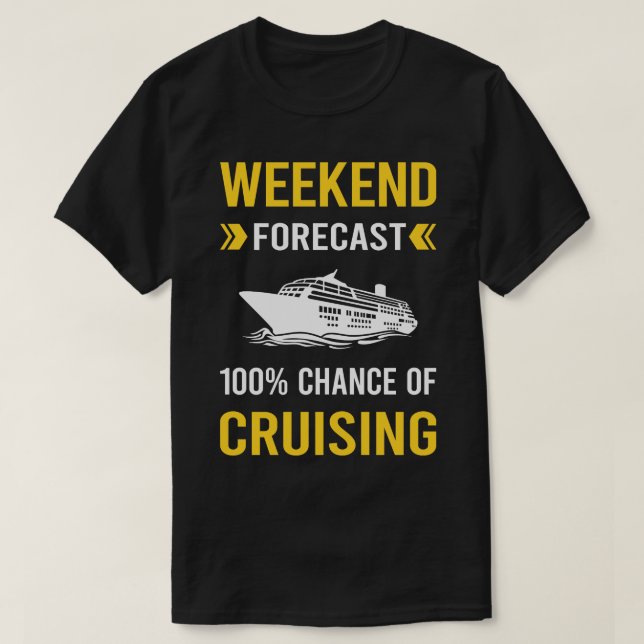 Helg prognostiserad kryssningsfärd t shirt (Design framsida)