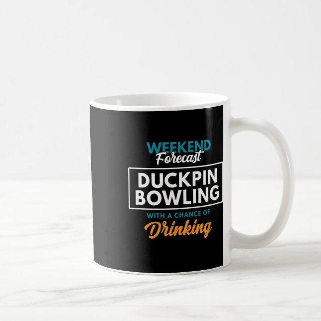 Helg prognostiserat Duckpin Bowling Kaffemugg (Höger)