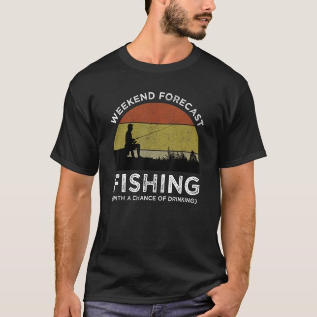 Helg prognostiserat fiske med en dräneringsmöjligh t shirt (Framsida)