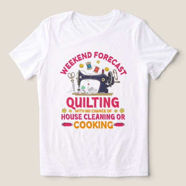 Helg Quilter T Shirt (Design Framsida)