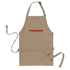 "Helg" röd brev apron Förkläde