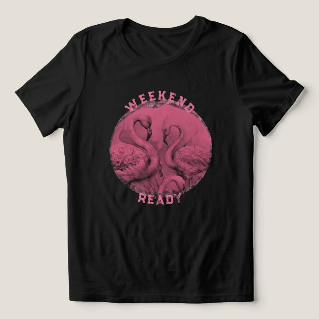 Helg Rosa Graphic T-Shirt Tri-Blend Shirt (Design Framsida)