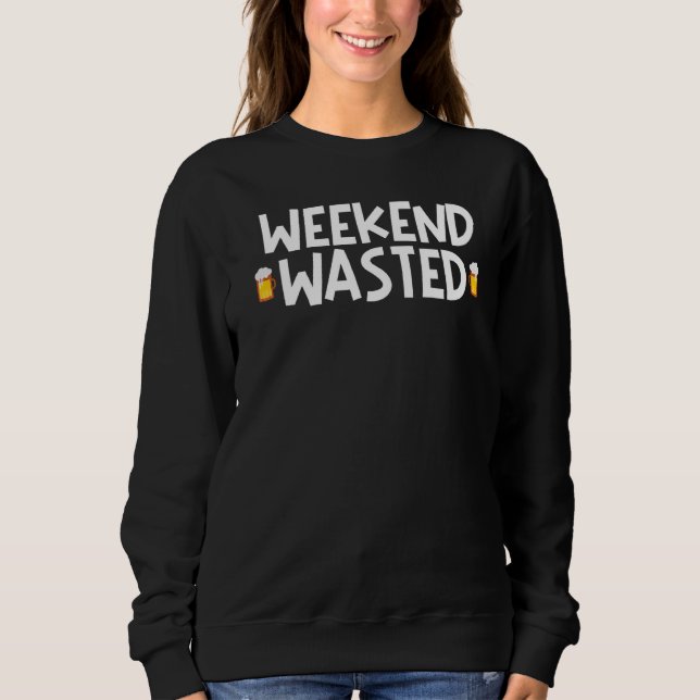 Helg Slösat alkoholdrycker T Shirt (Framsida)